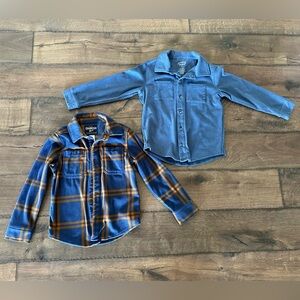 Boys NWOT long sleeve button down shirts